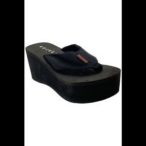 Rocket Dog Women's Crush Platform Thong Sandal Black - Medium